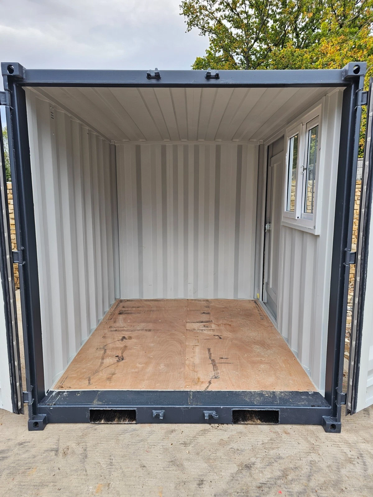 8' Shipping Container Site Safe Lock Up Box Toolbox 8ft Workshop Shed Office - Image 12